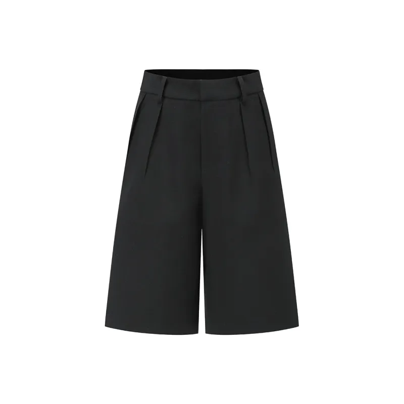 AXYPAGES Casual Shorts Women's Black-1