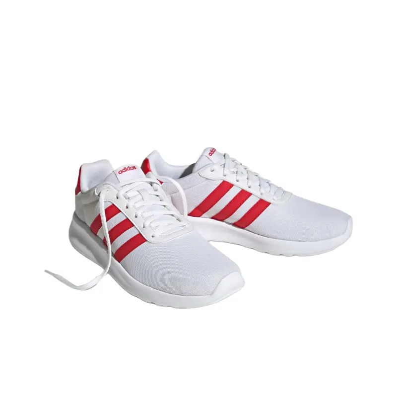 Adidas LITE RACER 3.0 Anti Slip Wear Resistant Low Top Casual Running Shoes Men's White Red-2