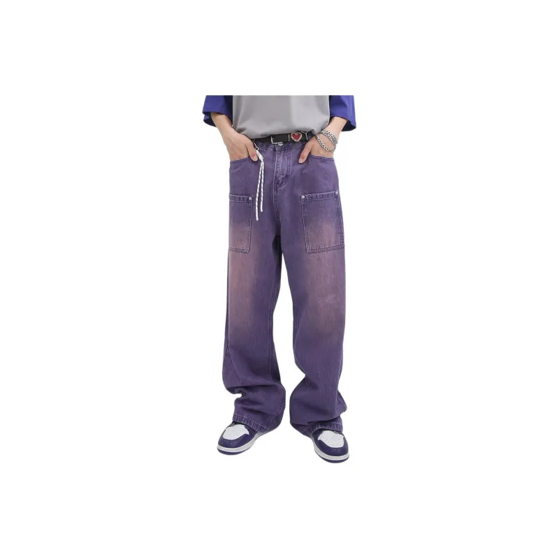 Concubine Zhu Jeans Unisex Purple-0