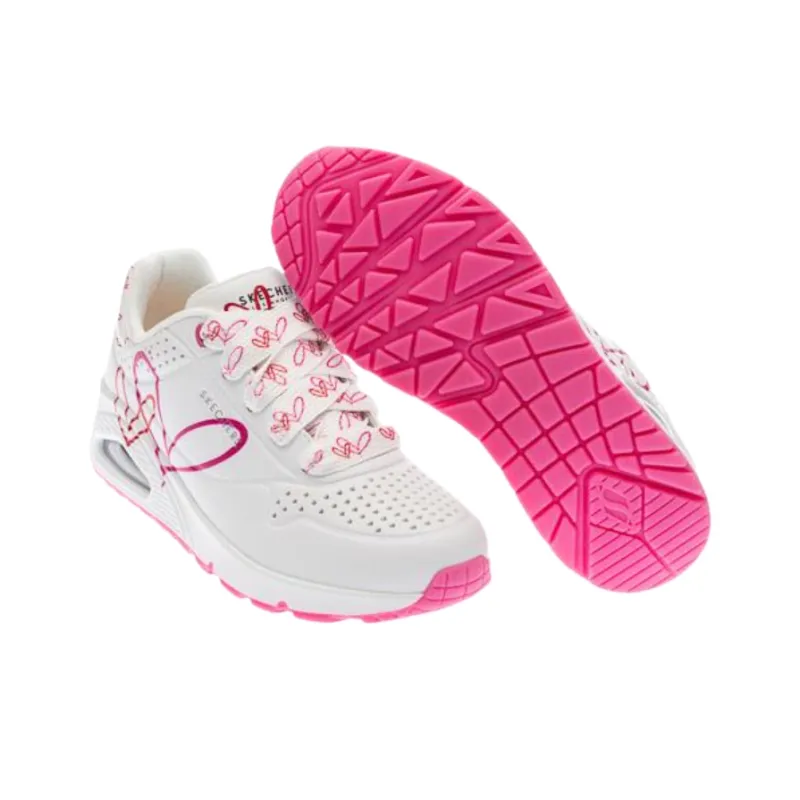 Skechers Uno Mid Top Training Shoes Women's White-6