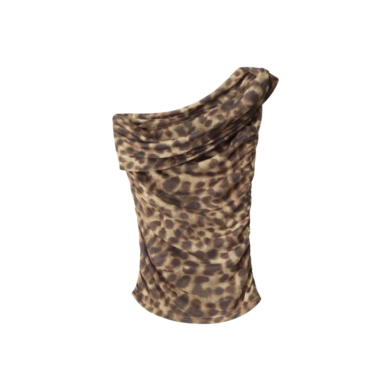 YINLEI Tank Tops Women's Leopard Print-1