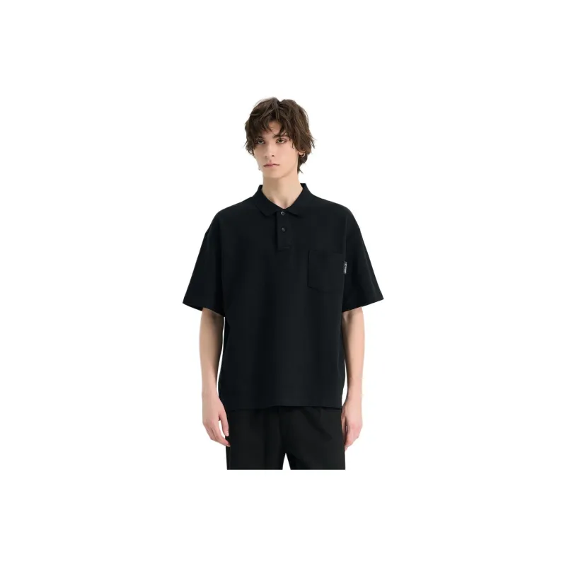 WILD LEADER Polo Shirts Men Mysterious Black[TW5118135]-0