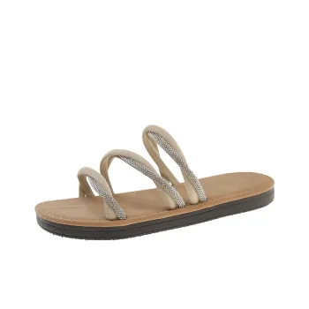 Puppytown Rubber Sole Slip Resistant Abrasion Resistant Slide Slippers Women's