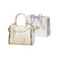 Embroidered-Ecru Shopping Bag