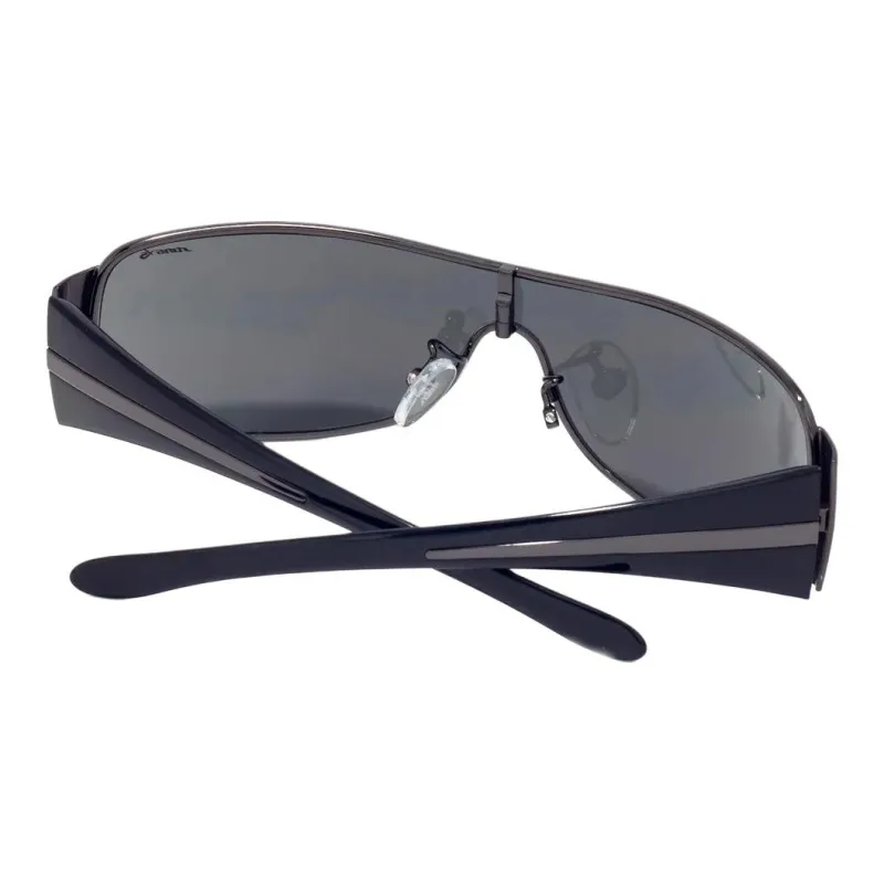 Sting Acetate Metal Irregular Shape Sunglasses Unisex Black-2