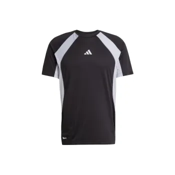 Adidas SS25 T Shirt Men's Black/Light Silver
