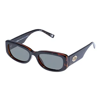 Le Specs Eco friendly PET Irregular Shape Sunglasses Unisex Tortoiseshell