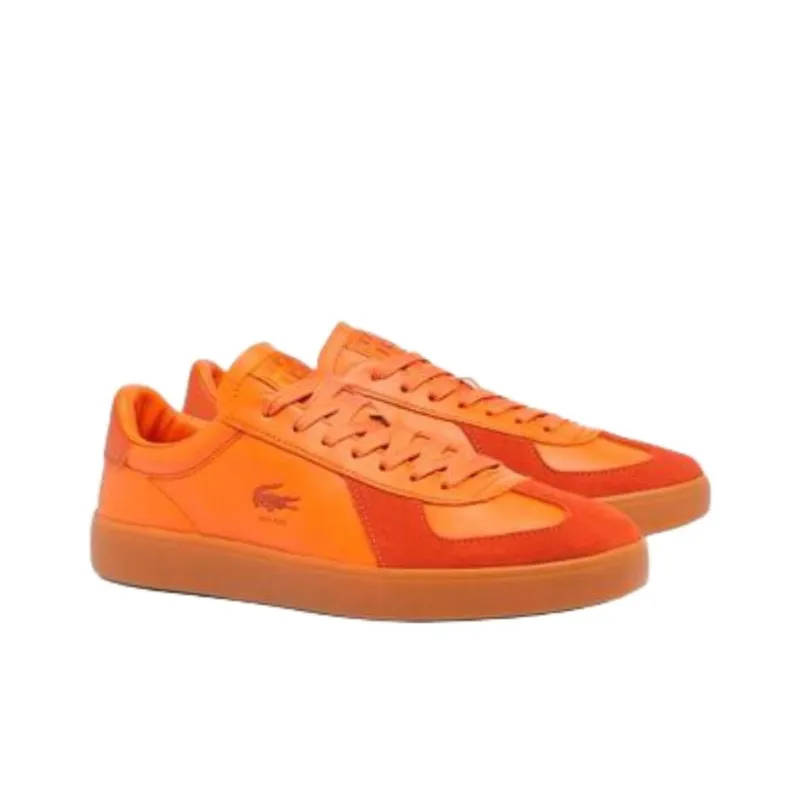 LACOSTE BASESHOT Low Top Skateboard Shoes Men's Orange-2