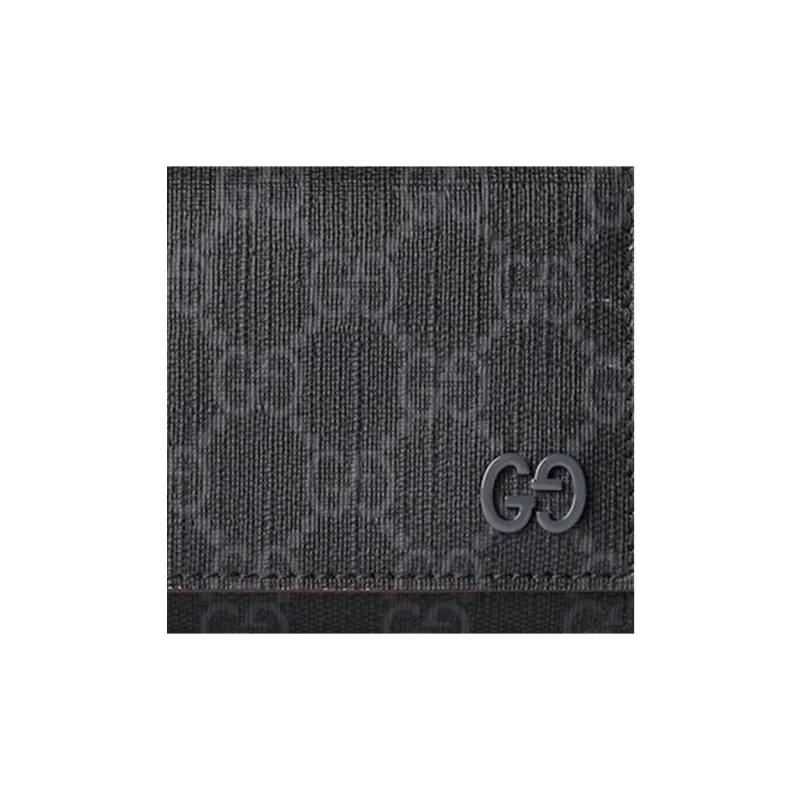 GUCCI Supreme Canvas Wallet Men's Black-4