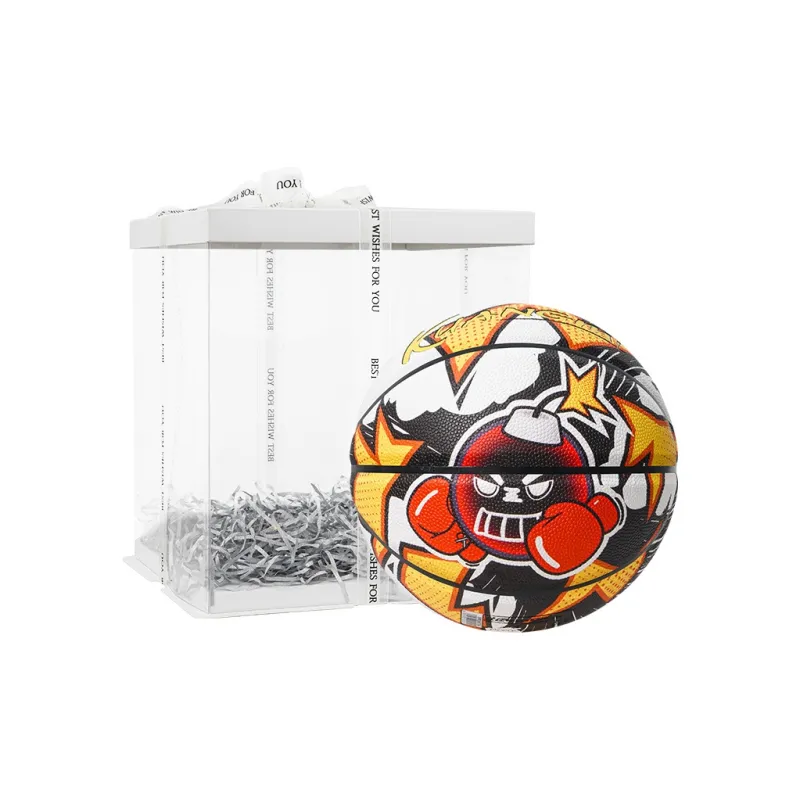 Kuangmi PU Basketball Red Yellow Size 7 Ball Street Unisex-5