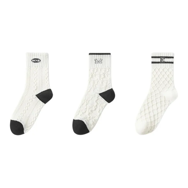 Urban Beauty Mid Calf Socks Women's Combo Set-6