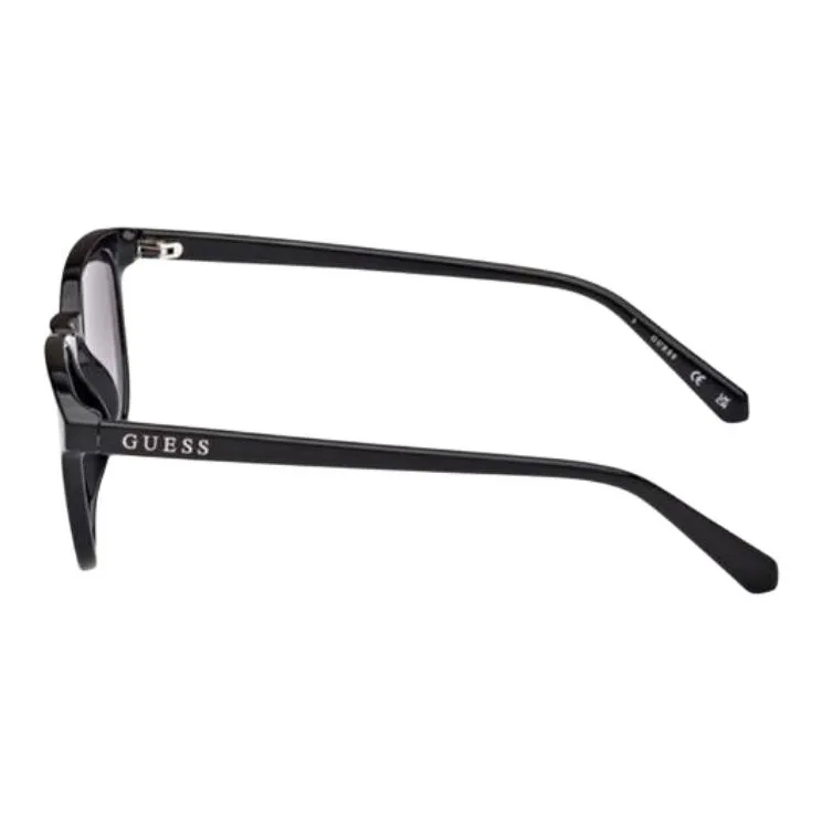 GUESS Injection Round Sunglasses Men's Black-2