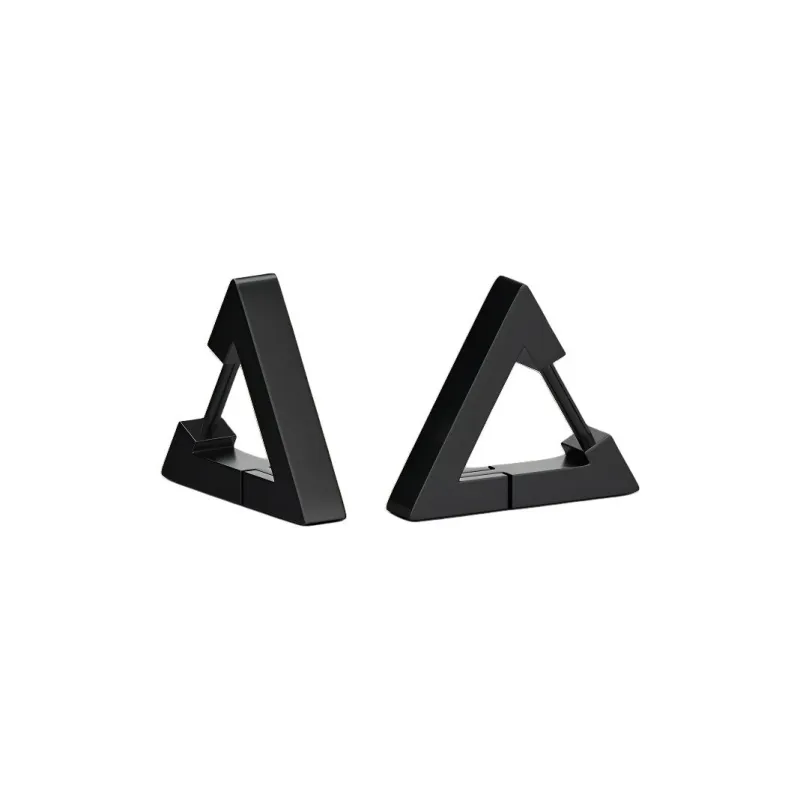 DAIRUO Titanium Steel Earrings Men's-0