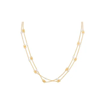 CELINE Brass, Gold Plated, Pearl, Resin Necklaces Unisex Gold