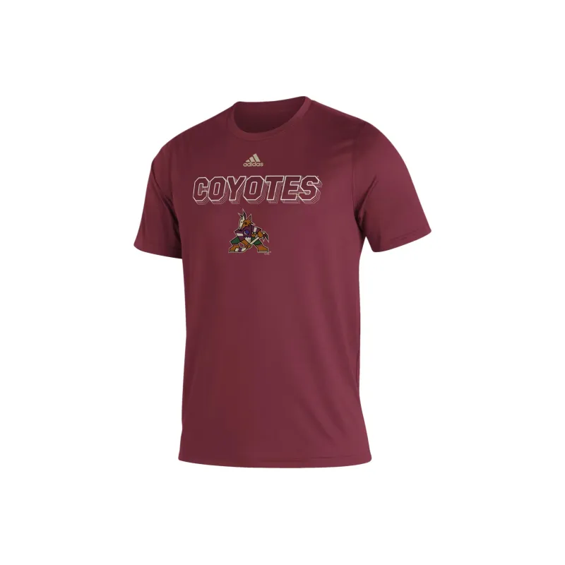 Adidas T Shirt Men's Burgundy Red-0