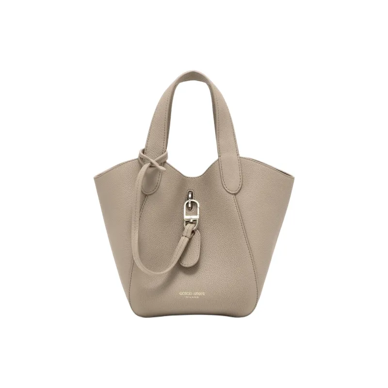 AMANI Calfskin Handbag Trumpets Women's Khaki-0