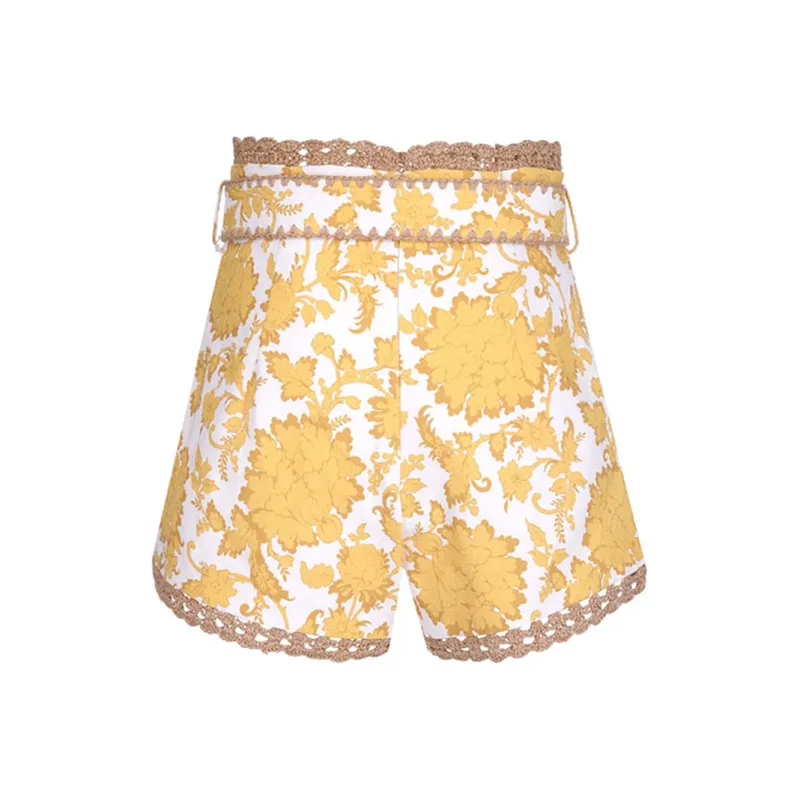 Zimmermann Casual Shorts Women's Yellow-1