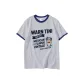 White Gray Navy Blue Edge