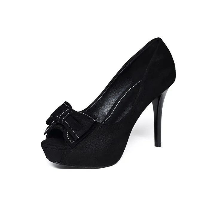 TADSW Slim Heel High Heels Women's Black-0