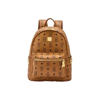 JANE KLAIN Synthetic Leather Backpack Tubas Women's Brown/Pink/Ecru