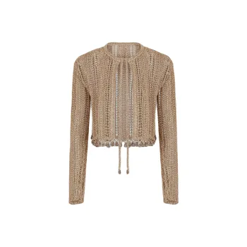 Paco Rabanne Crochet knit Cardigan