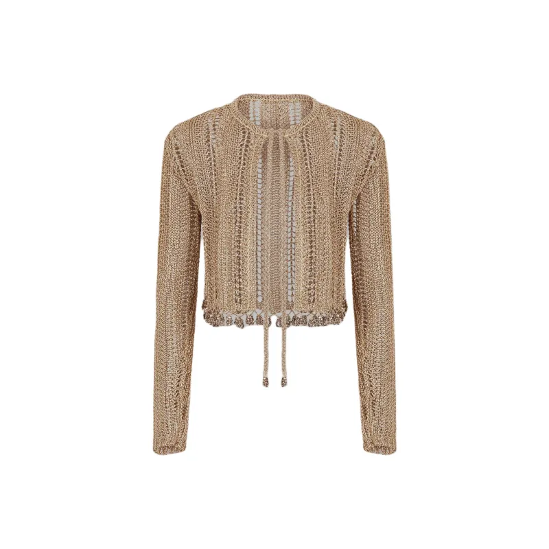 Paco Rabanne Crochet knit Cardigan-0