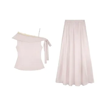 COVER TIME Two Piece Skirt Sets Women's