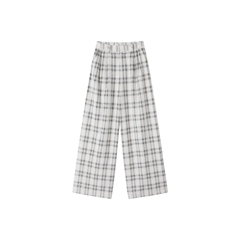 XIANGYING Casual Pants Women's Black White-0
