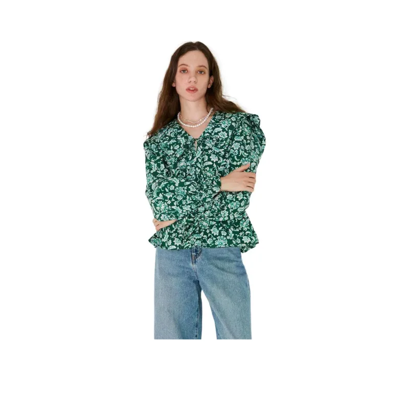 MOUSSY Shirts Women's 030 Green-1