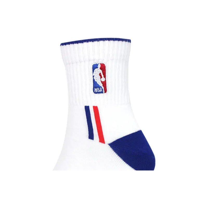 NBA Basketball Socks Men's 3 Pack White-4