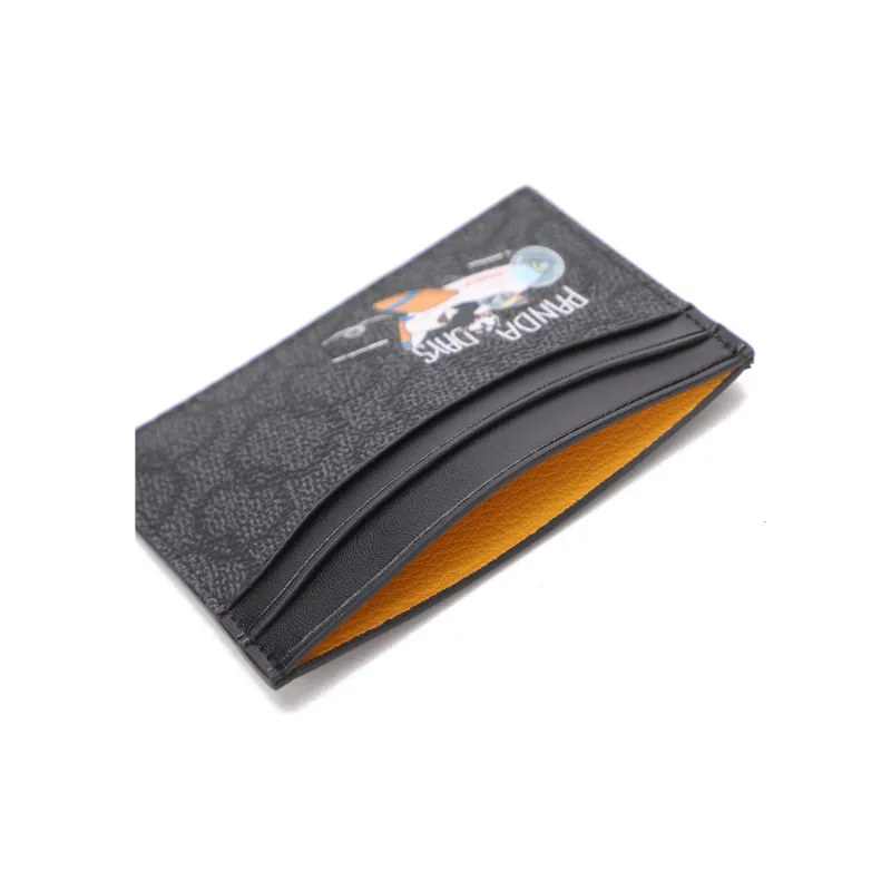 CANUDILO PVC Card Holder Men's Black-2