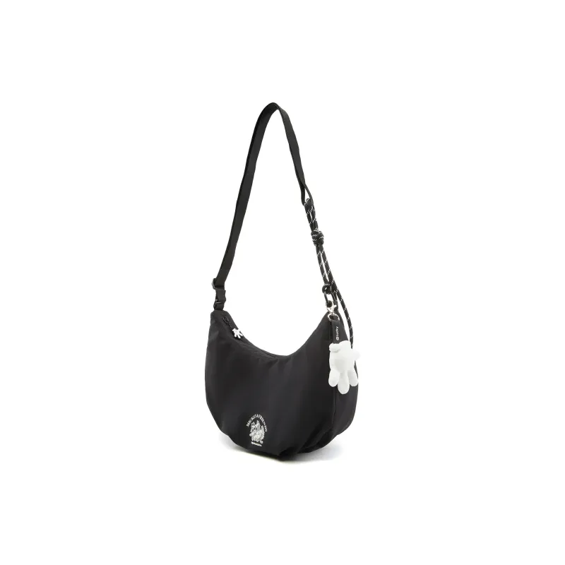 LiNing Disney, Collaboration Sports Life Collection Nylon Shoulder Bag, Crossbody Bag Regular Unisex Black-1