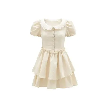 GUOZHEN Short Sleeved Dress Women's