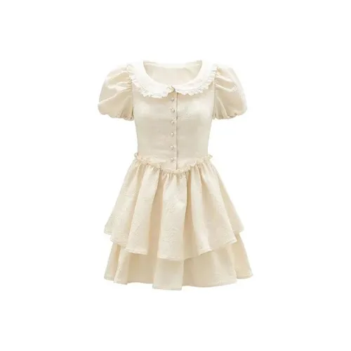GUOZHEN Short Sleeved Dress Women's