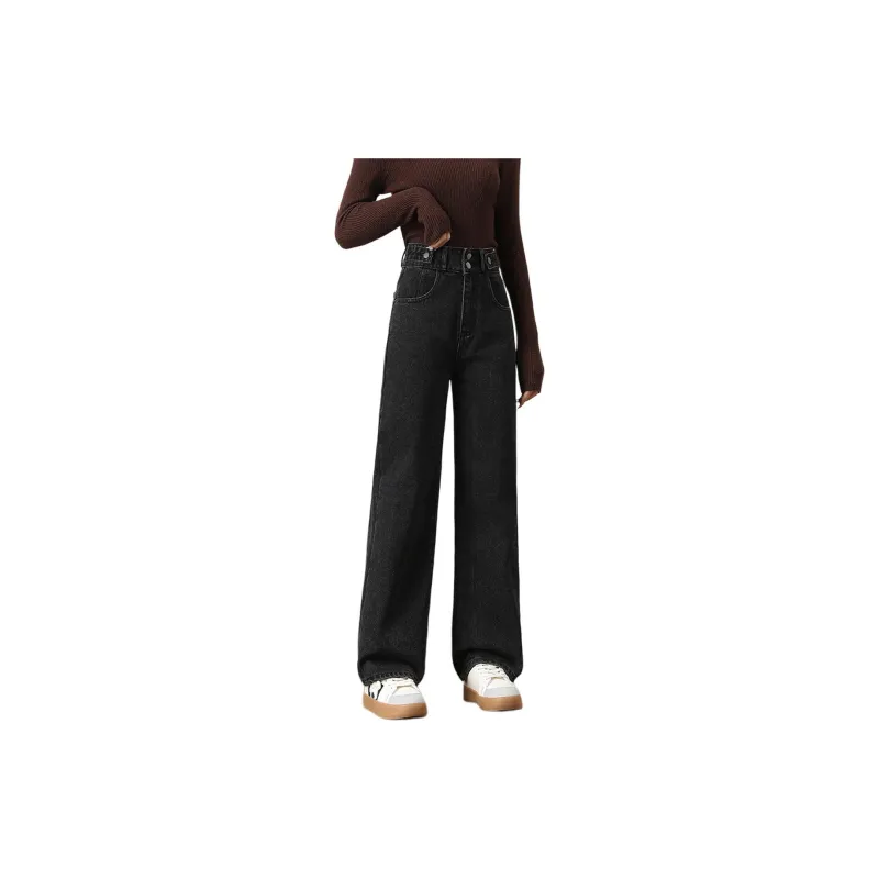 FAWENXIANGZI Jeans Women's Black-0