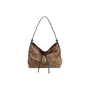 BELLE Fabric+Artificial Leather Tote Bag, Shoulder Bag Tubas Women's Brown
