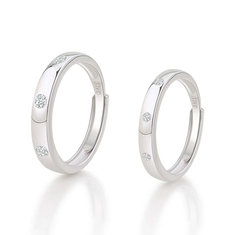 AJIDOU 925 Sterling Silver Rings Unisex-1