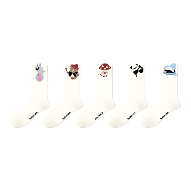 Gentle Welcome Mid Calf Socks Women's 5 Pack-0