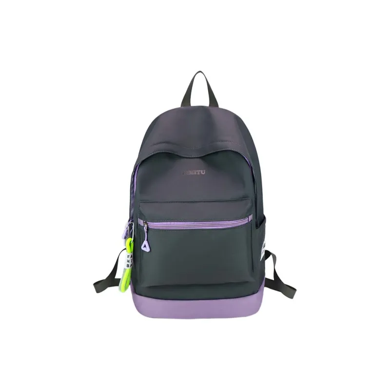 Meow In The Grass Nylon Backpack Women's Multicolor-6
