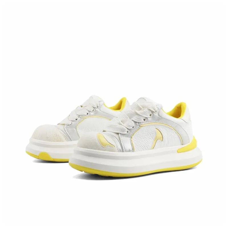 GDXF Slip Resistant Cushioning, Abrasion Resistant, Height Increasing Low Top Skateboard Shoes Women's-7
