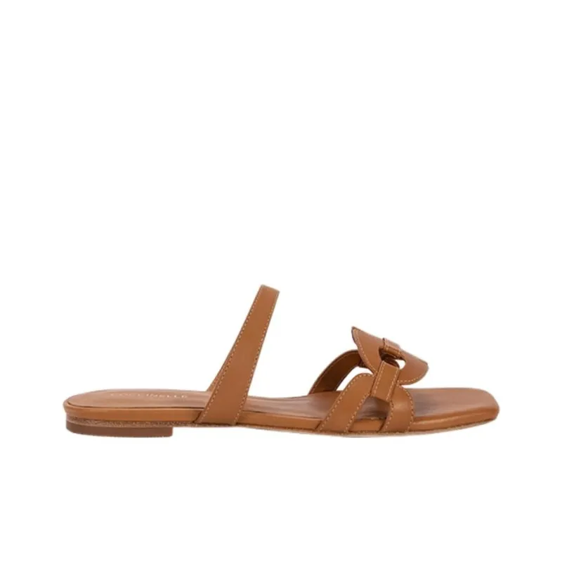 COCCINELLE Slip Resistant Slide Slippers Women's Caramel-1