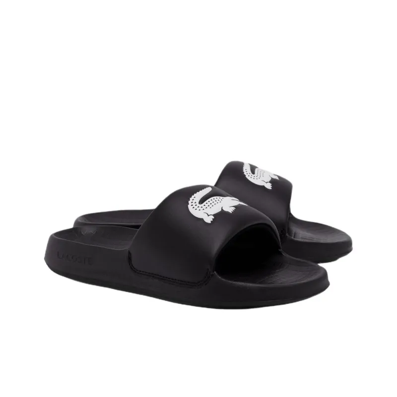 LACOSTE SERVE SLIDE 1.0 Slip Resistant Abrasion Resistant Slide Slippers Women's Black-1