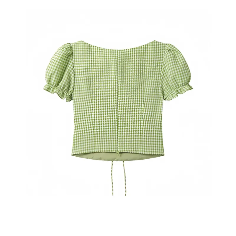 QYPRF Crop Tops Women's Matcha Green-1