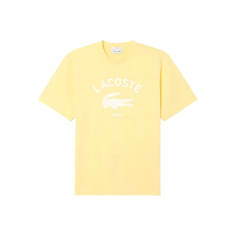 LACOSTE T Shirts Unisex Yellow-0