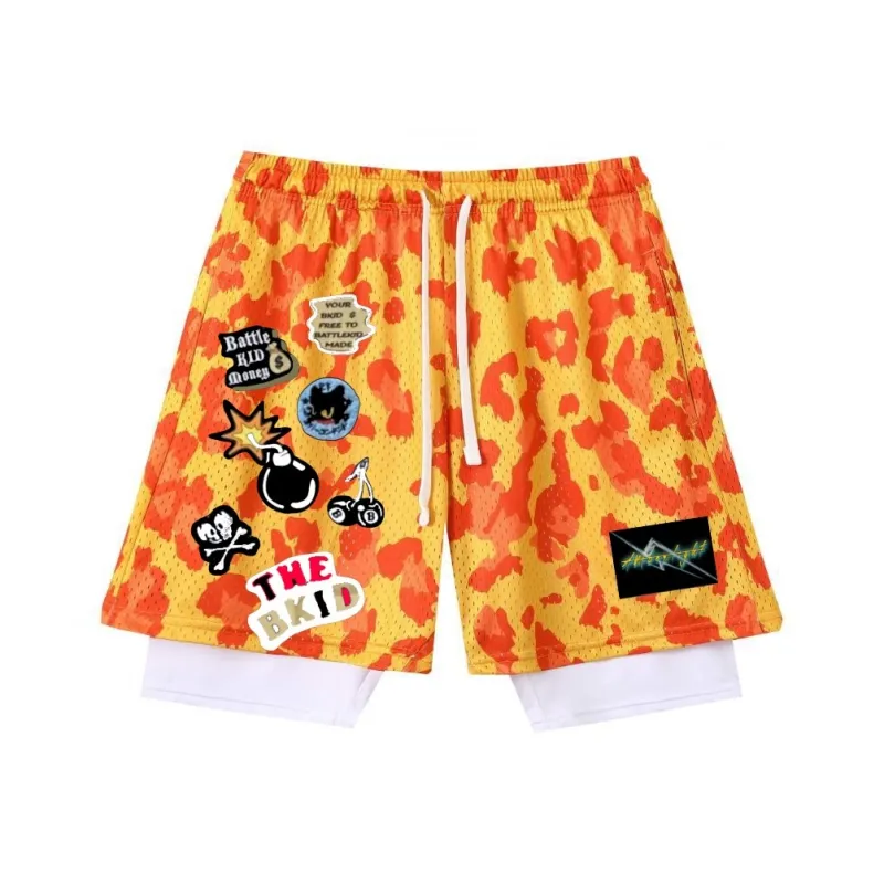 AMBER LIGHT Basketball Shorts Unisex-3