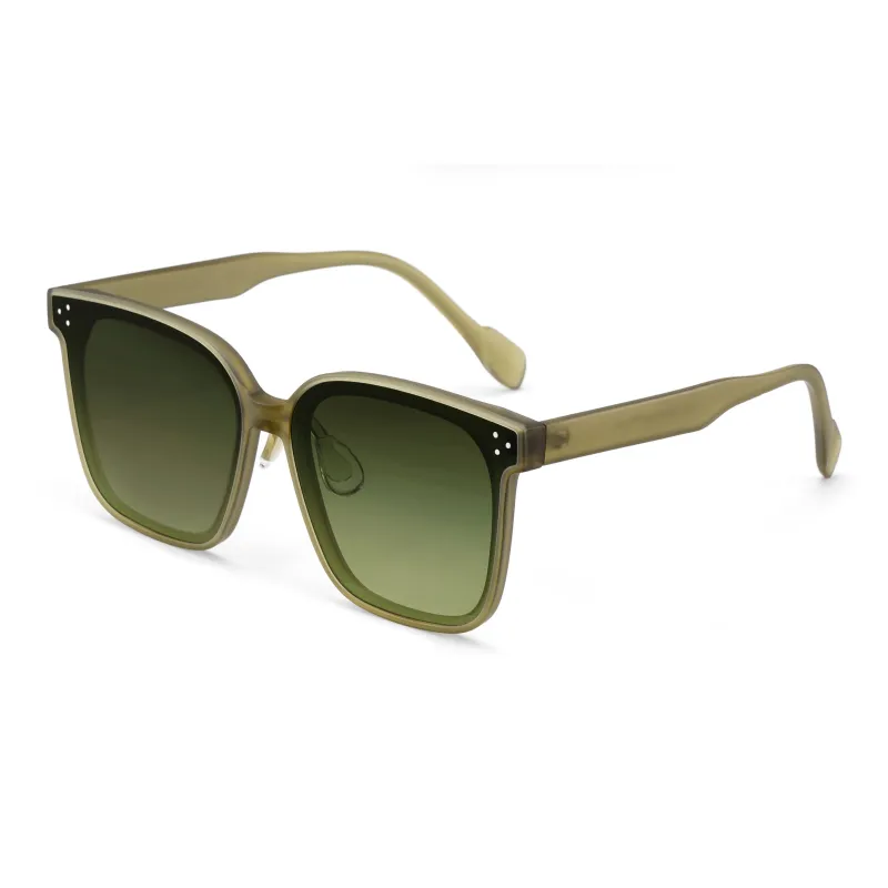 COLORE.IN TR/Memory Plastic Square Sunglasses Unisex-5