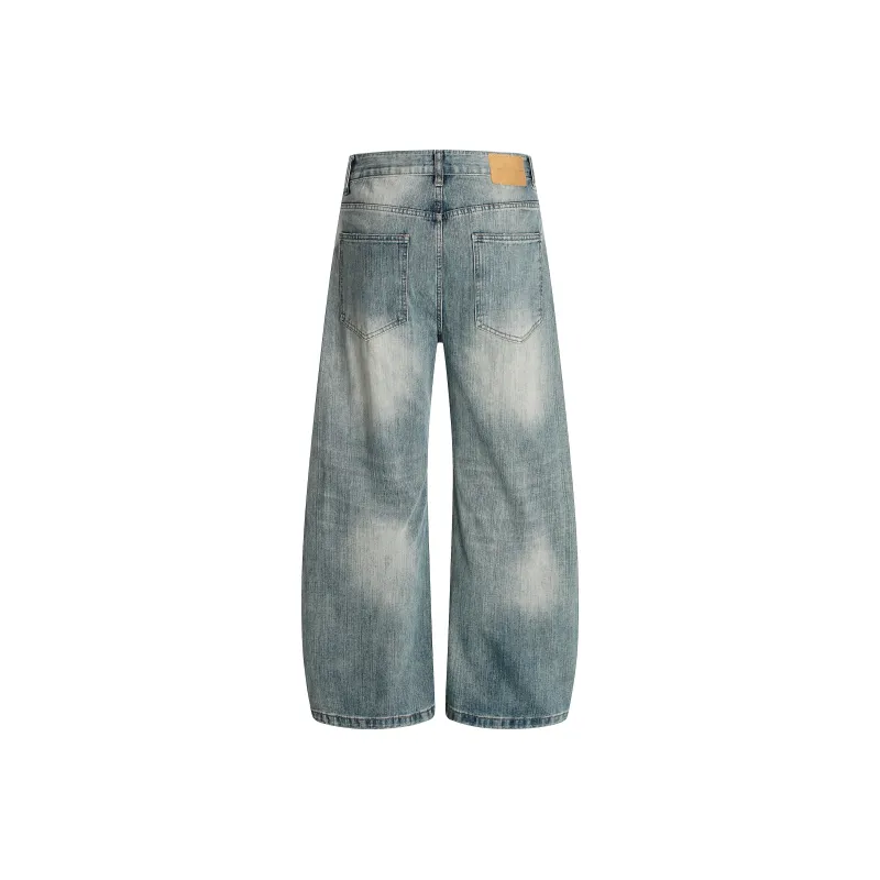 WLNEXT Jeans Unisex Washed Blue-1
