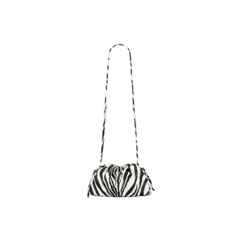 MANSUR GAVRIEL Leather Shoulder Bag Women's Black & White
