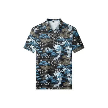 PIERRE CARDIN Polo Shirts Men Black