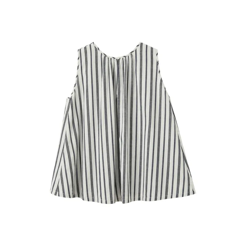 3COLOUR Shirts Women's Navy Blue Stripes-1